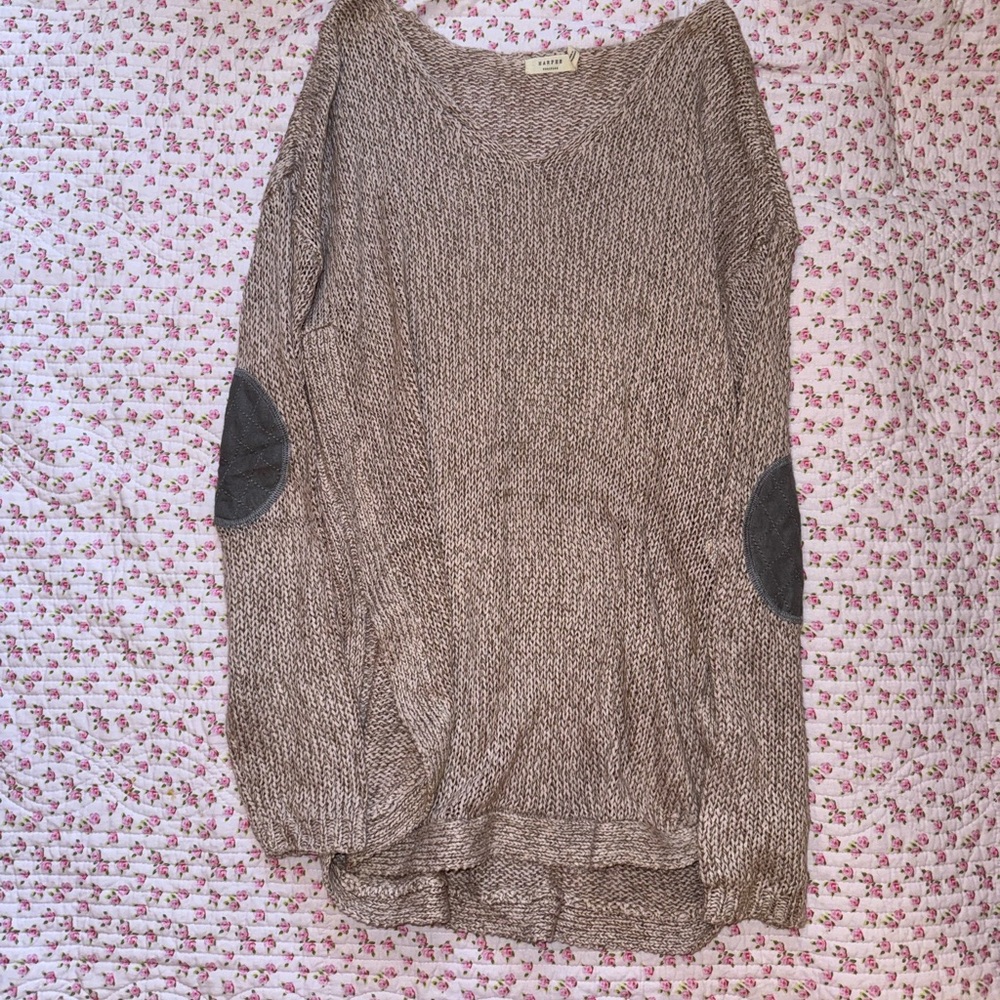 Harper Tan Knit Sweater